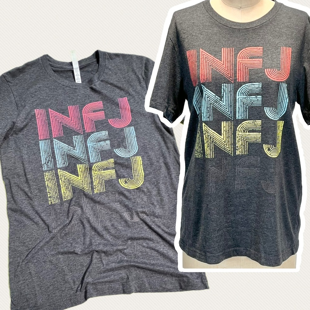INFJ‎ personality tshirt tee shirt myers briggs introvert intuitive personalized